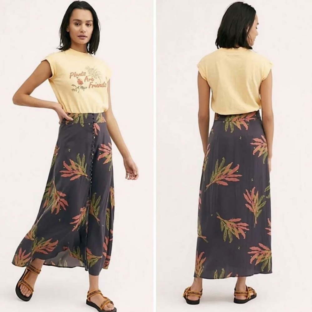 Free People Sammy Buttondown Skirt